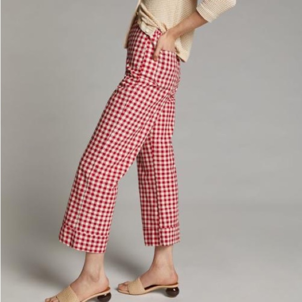 Anthropologie Rhonda gingham pants